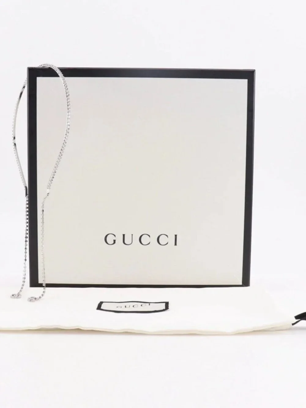 GUCCI Katyusha Other accessories GG Silver metallic/Rhinestone Women - Picture 2 of 10